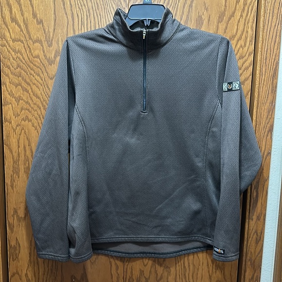 KERRITS Brown Quarter-Zip Pullover XXL EQUESTRIAN - Picture 7 of 13